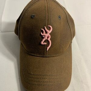 Browning Brown Cap with Pink Embroidery